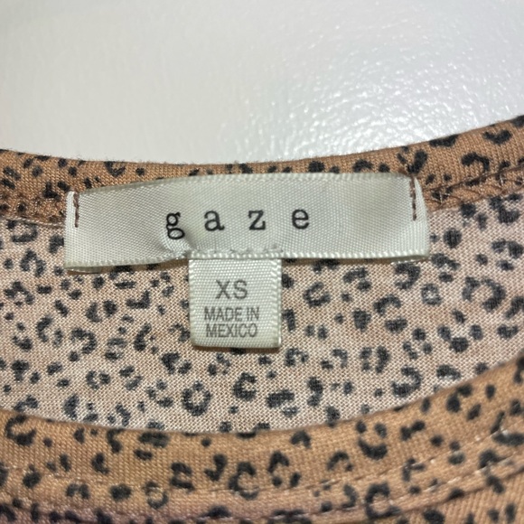 Women’s long sleeve cheeta print top size XS - Picture 3 of 4